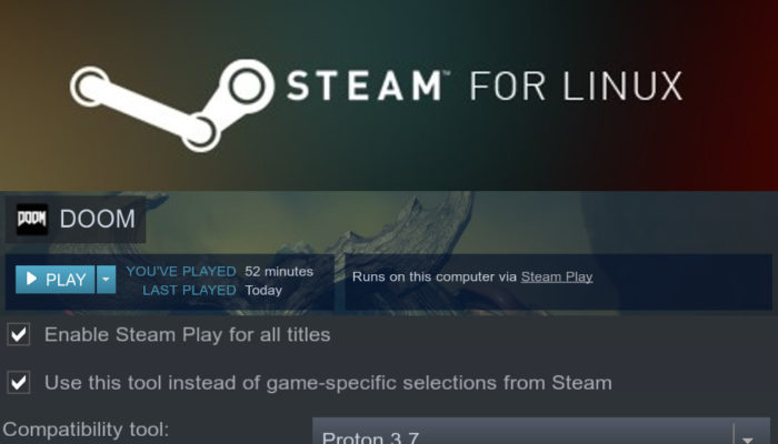 Steam Play permette l'emulazione dei giochi Windows su sistemi Linux