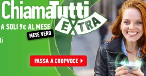 CoopVoce: è boom con la nuova Chiama Tutti 30GB con minuti ed SMS illimitati a 9 euro