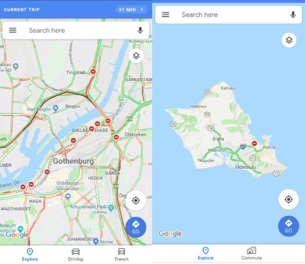 Google Maps Multitasking