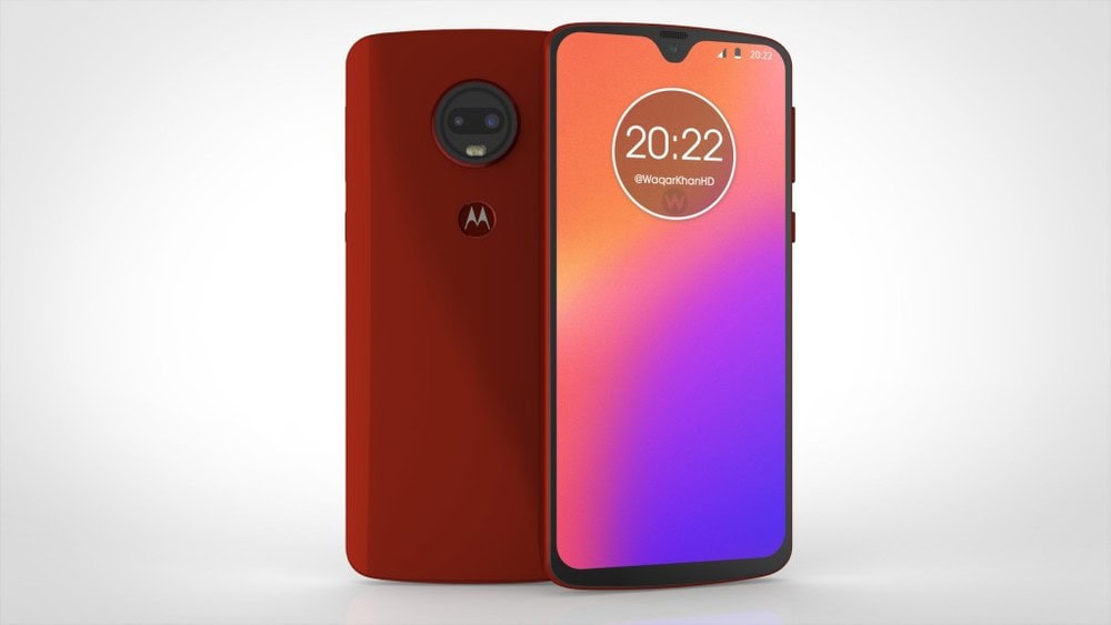 Motorola Moto G7 rosso render Motorola Moto G7 rosso render