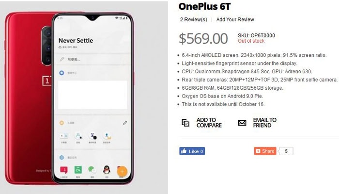 OnePlus 6T