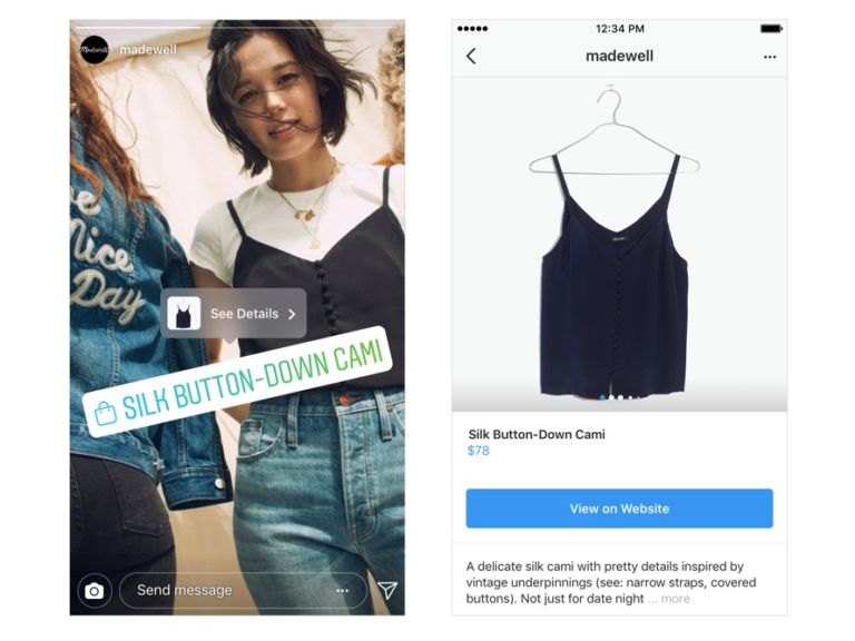 Instagram: arriva Shopping in Stories, il nuovo negozio personalizzato per gli utenti