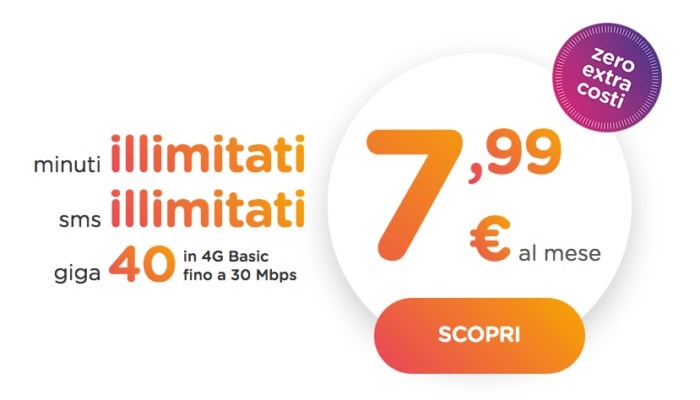 Passa a ho. Mobile: la promo a 7,99 e 40 GB è stata prorogata fino al 26 settembre 2018