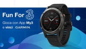 Vinci con My3, il concorso che mette in palio 10 Garmin Fenix 5 ogni giorno