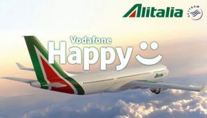 Vodafone Happy regala Alitalia