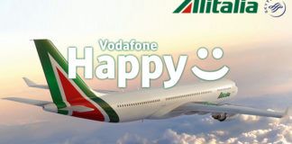 Vodafone Happy regala Alitalia