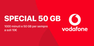 Passa a Vodafone Special Minuti 50 GB