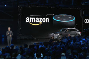 Audi E-tron, il suv riceve il pieno supporto dell'assistente vocale Amazon Alexa