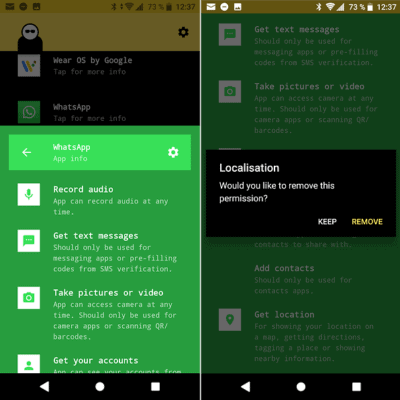 app bouncer Android
