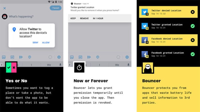 bouncer app Android