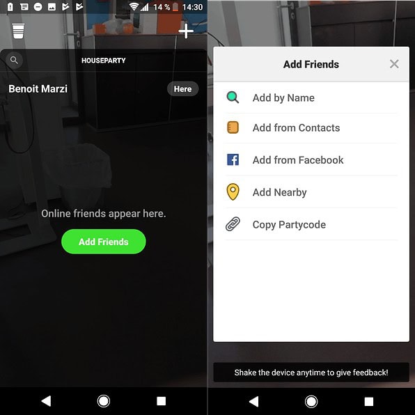houseparty app Play store gratis