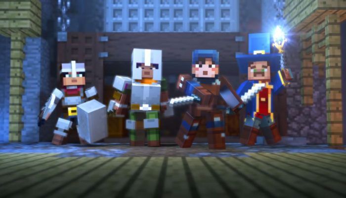 Minecraft: arriva a breve la nuova modalità "Dungeons" fino a 4 giocatori