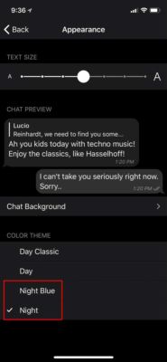 impostazioni whatsapp dark mode