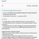 nuovo aggiornamento fotocamera Note 9