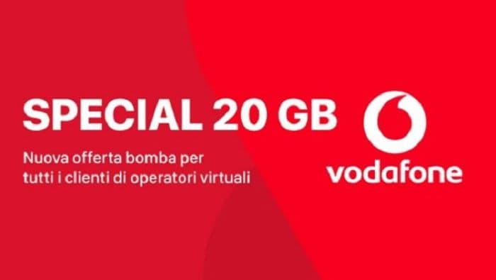 Passa a Vodafone: nuova Special 20 e 30 GB in offerta a partire da 7 euro al mese