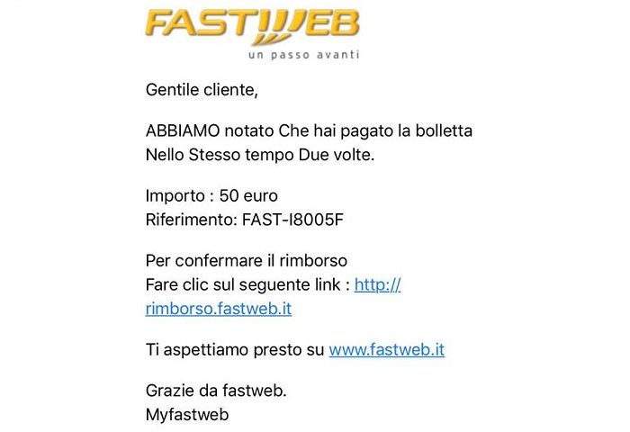 Truffa Fastweb