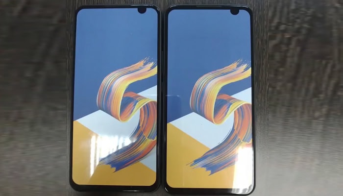 ASUS ZenFone 6 con il notch a destra