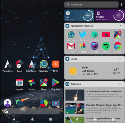 Apolo launcher app Android