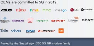 LG, HTC, HMD e Sony sono tra i partner 5G di Qualcomm per il 2019
