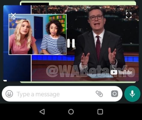 PiP Whatsapp video