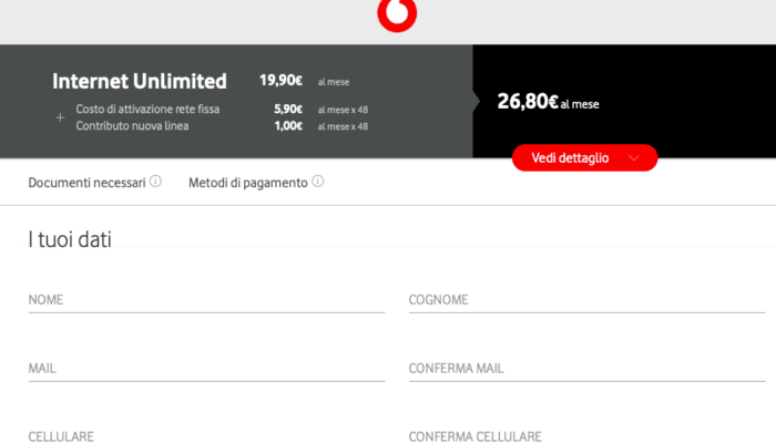 Vodafone rete fissa