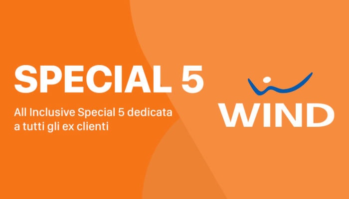 Passa a Wind: Smart Special Five 30 GB a 5 euro al mese più opzione "Porta un amico"