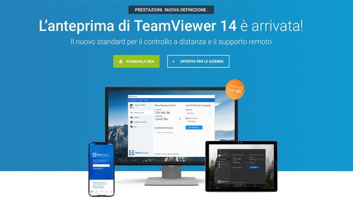 TeamViewer 14, la versione preview