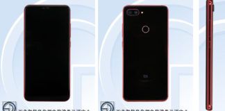Xiaomi Mi 8 Lite in nero e rosso