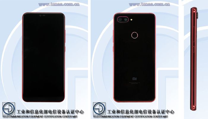 Xiaomi Mi 8 Lite in nero e rosso