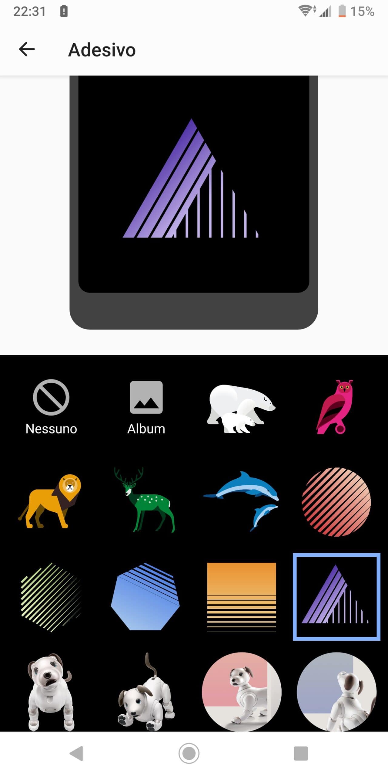 display ambient 2 Xperia XZ3
