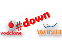 down Vodafone Wind