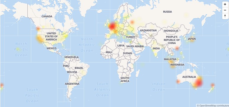 mappa instagram down