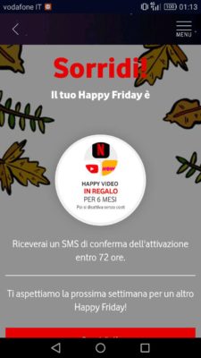 Vodafone Happy Friday