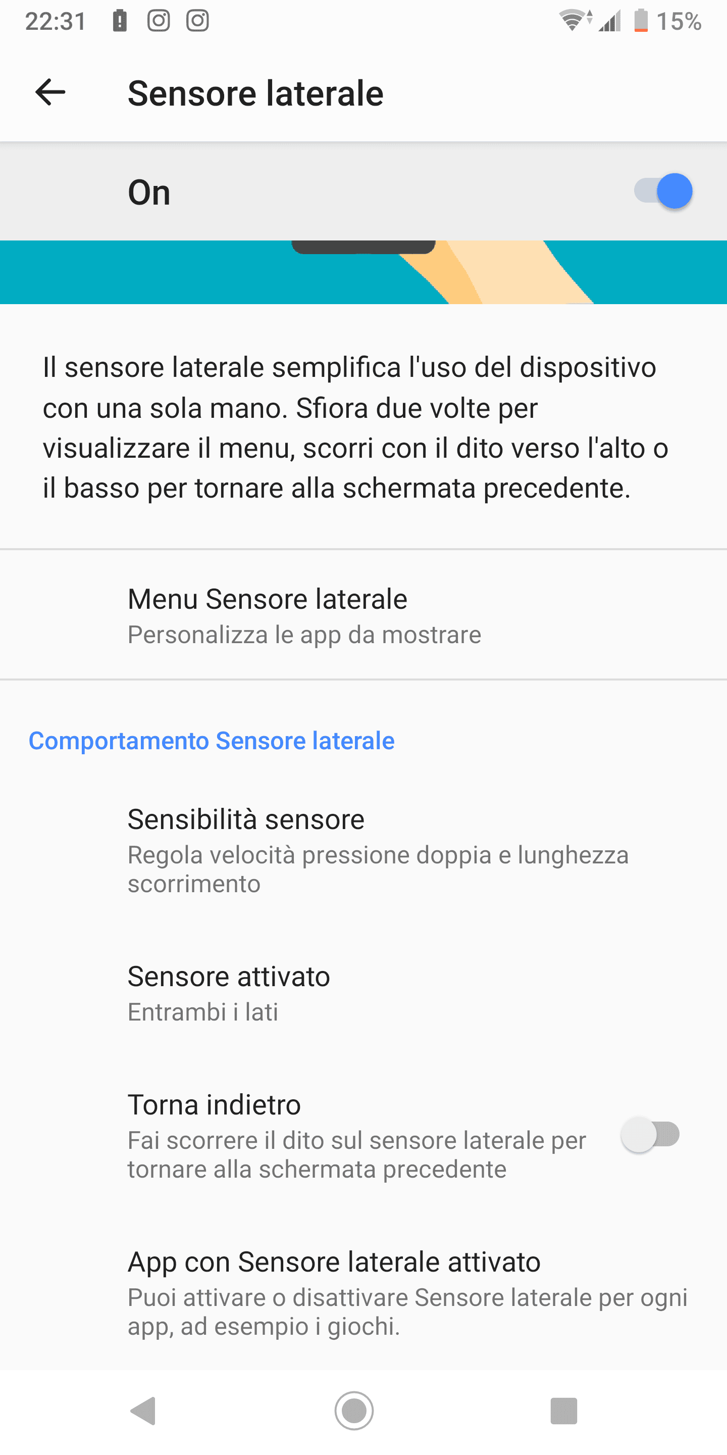 sensore laterale 3 Xperia XZ3