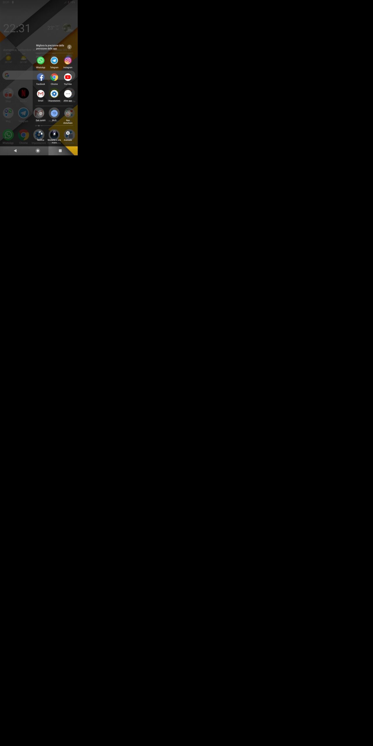 sensore latrale 1 Xperia XZ3