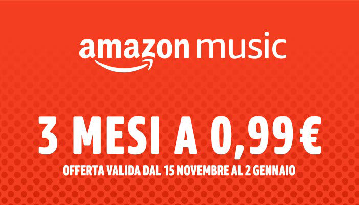 Amazon Music Unlimited a 0.99 euro