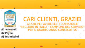Amazon migliore in Italia regala 10 euro di sconto