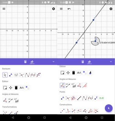 Geogebra applicazione Android