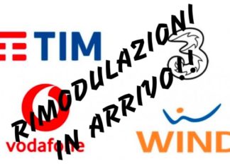 rimodulazioni Tim Wind 3 Vodafone aumenti telefonici