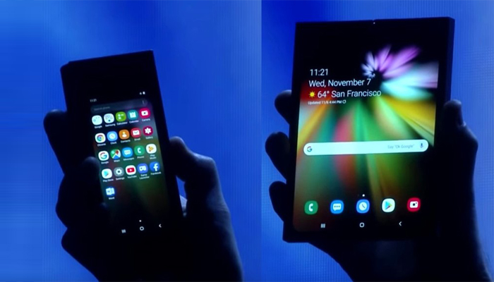 Galaxy F, lo smartphone pieghevole di Samsung con Bixby 3.0