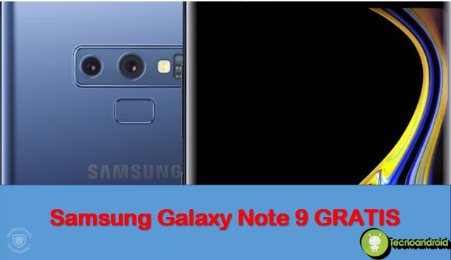 Samsung Galaxy Note 9 gratis