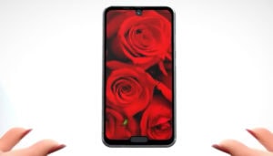 Sharp AQUOS R2 compact, lo smartphone con un notch sopra e un notch sotto