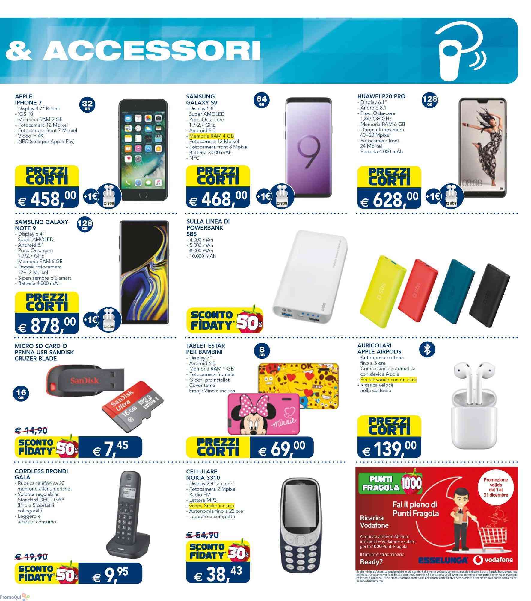 Volantino Esselunga prezzi pazzi sui migliori smartphone fino al 31