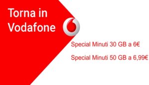 Torna in Vodafone con le offerte winback