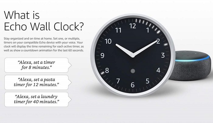 Amazon Echo Wall Clock