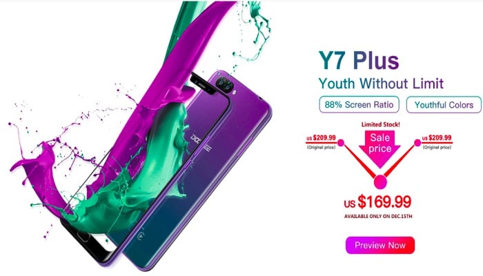 Doogee Y7 Plus promozione AliExpress
