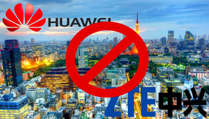 Huawei ZTE escluse dagli appalti in Giappone