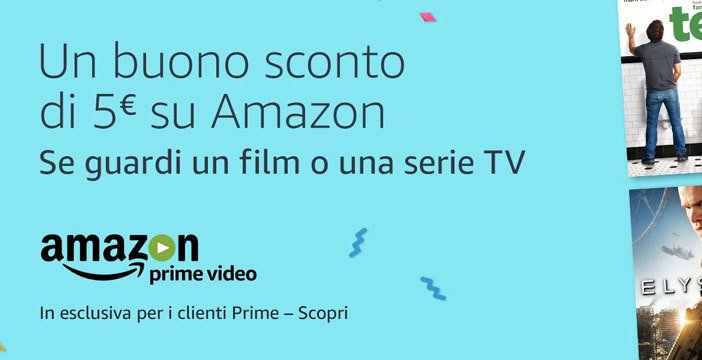 Amazon regala 5 euro di buono su Prime Video