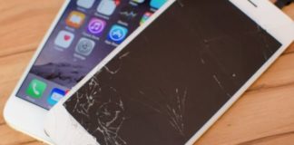 schermo rotto smartphone