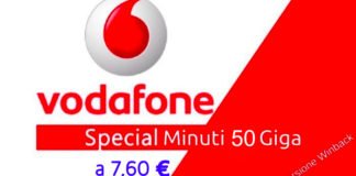 Vodafone Special Minuti 50 GB versione winback